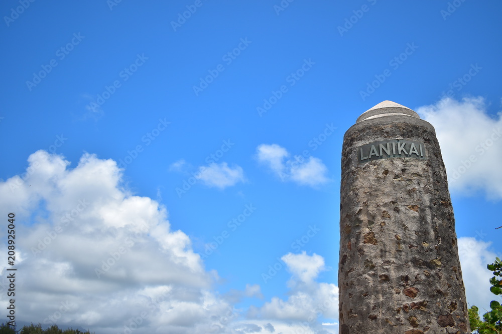 ラニカイビーチの石の塔