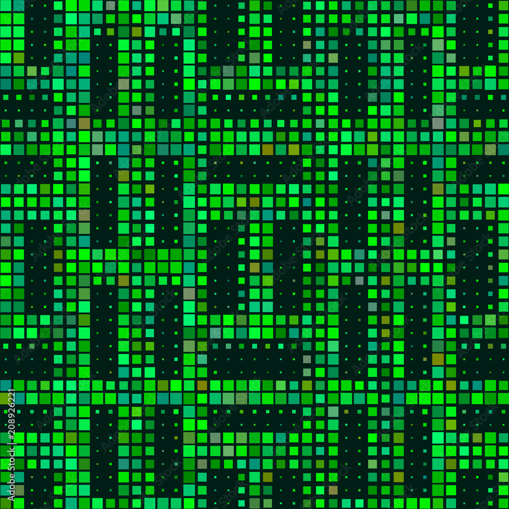 Abstract pixel ornament. Halftone style. Vector illustration Abstract pixel ornament. Halftone style. Vector illustration