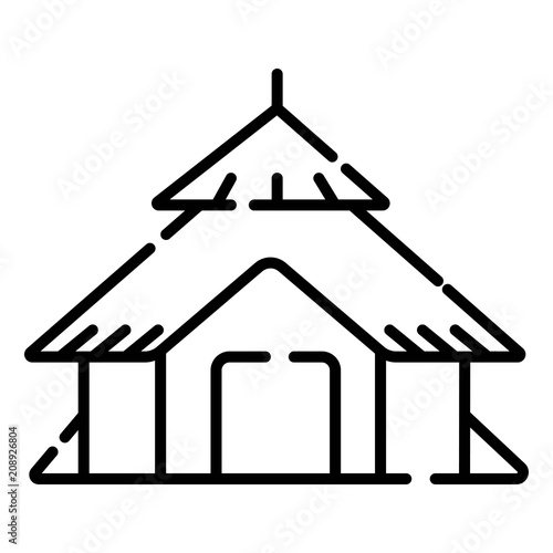 Hut icon vector