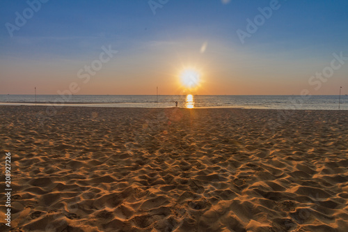 Sonnenuntergang am strand