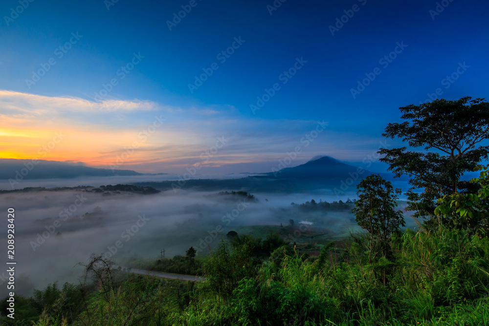 Ta-Kian-Ngo, Landscape sea of mist on the mountain in Phetchabun province Thailand. Ta-Kian-Ngo, Landscape sea of mist on the mountain in Phetchabun province Thailand.