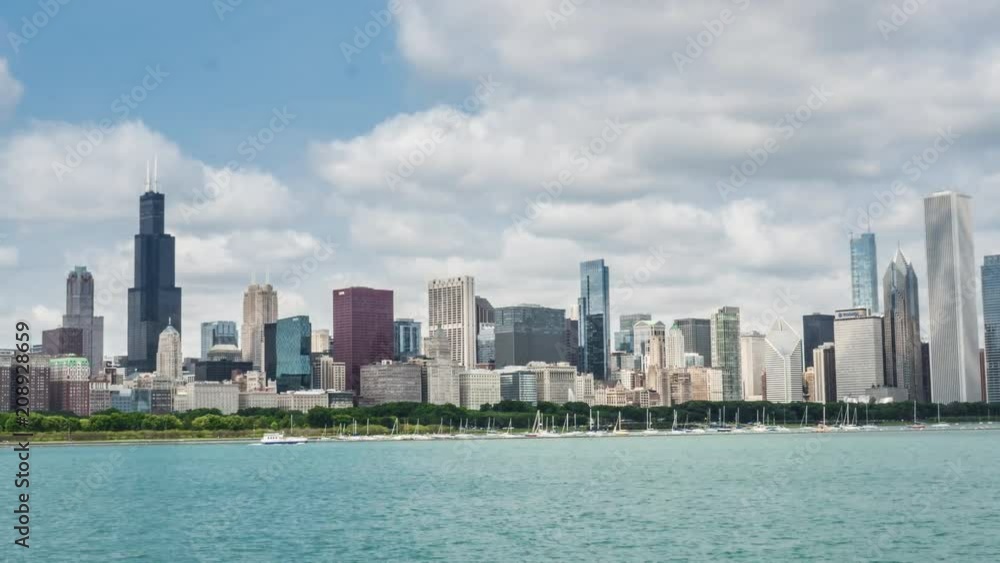 Downtown buildings next to the harbor from Chicago Downtown buildings next to the harbor from Chicago