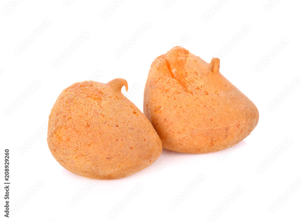 potato soft bun on white background potato soft bun on white background