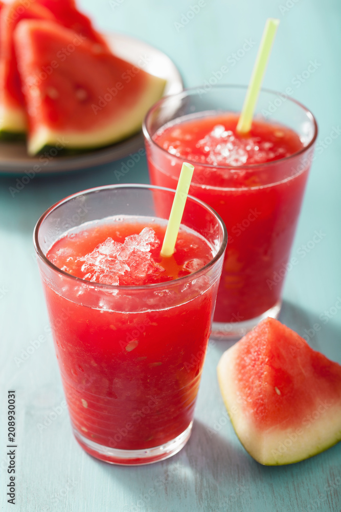 watermelon summer refreshing drink in glasses watermelon summer refreshing drink in glasses
