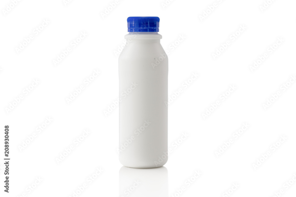 milk plastic bottle on isolated milk plastic bottle on isolated