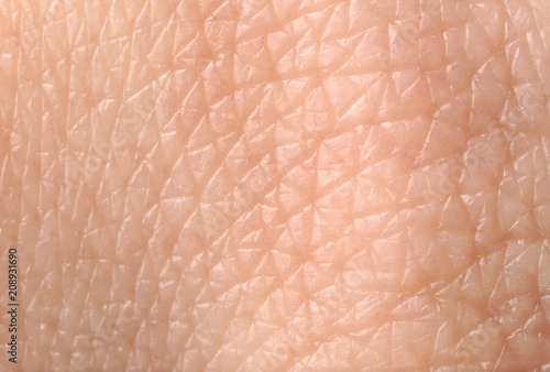 Texture of human skin, closeup photo