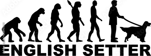 English Setter evolution word
