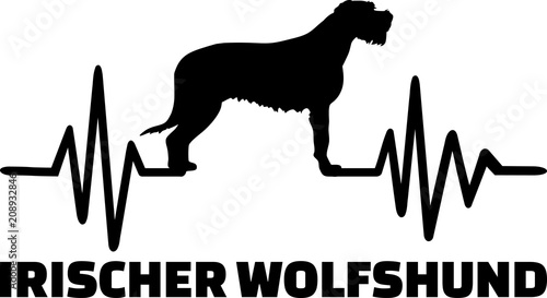 Irish Wolfhound heartbeat word german © Miceking