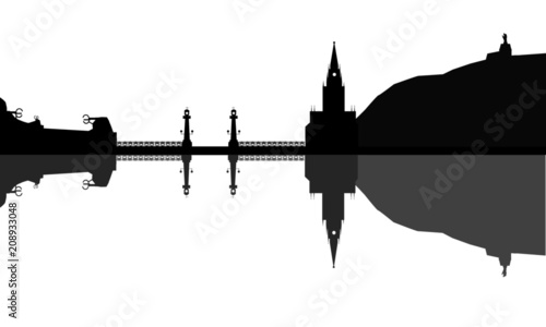 San Sebastian skyline, Donosti in Spain