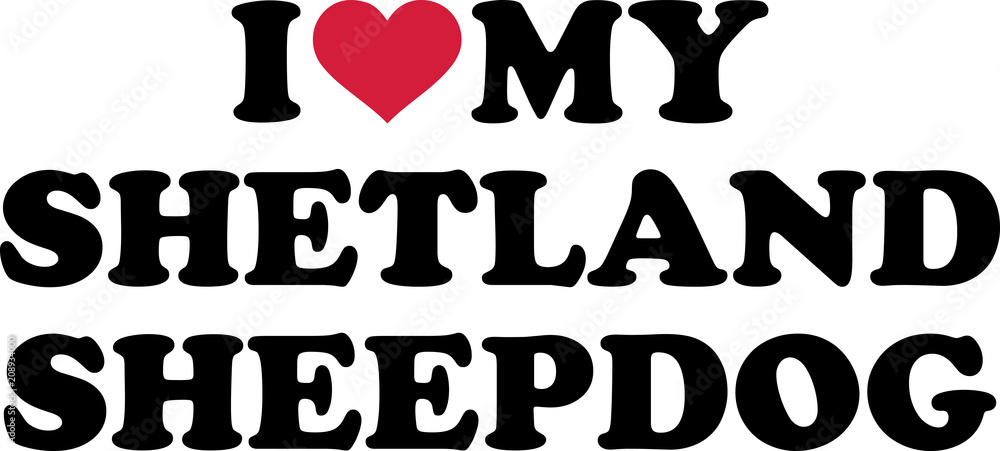 I love my Shetland Sheepdog I love my Shetland Sheepdog