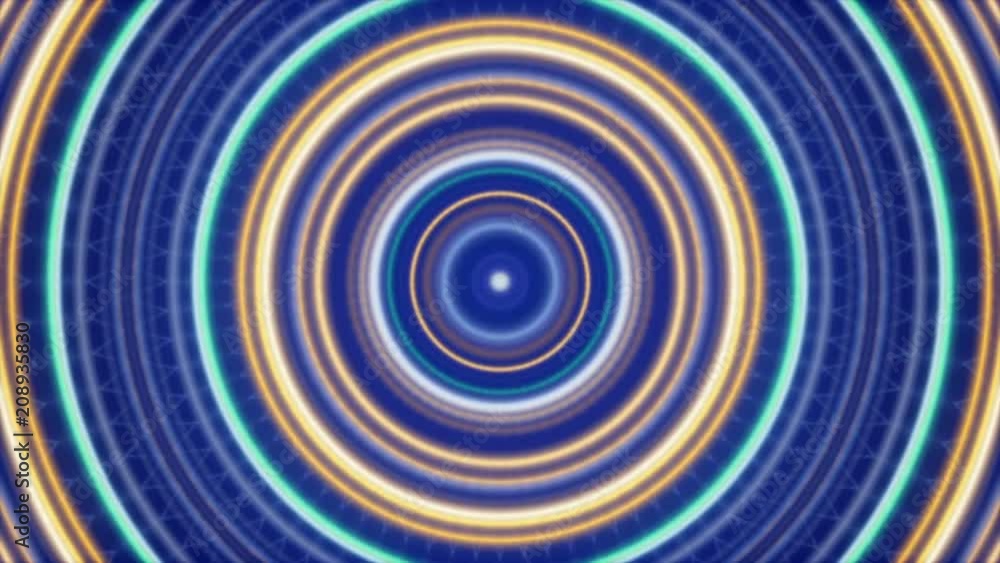 motion colorful circles on blue background, loop motion colorful circles on blue background, loop