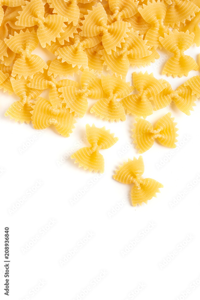 Obraz premium Pasta isolated on white background