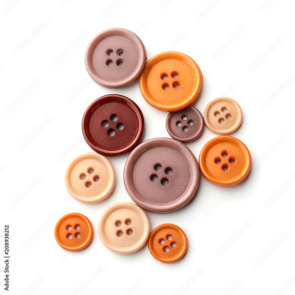 Color buttons on white background Color buttons on white background