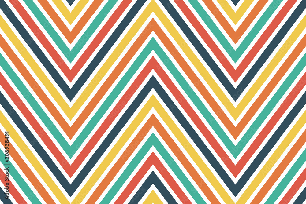 Colourful chevron pattern for background Colourful chevron pattern for background