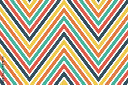Colourful chevron pattern f...