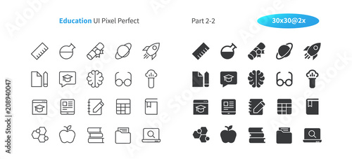 Education UI Pixel Perfect Well-crafted Vector Thin Line And Solid Icons 30 2x Grid for Web Graphics and Apps. Simple Minimal Pictogram Part 2-2