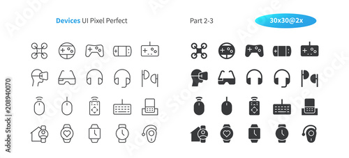 Devices UI Pixel Perfect Well-crafted Vector Thin Line And Solid Icons 30 2x Grid for Web Graphics and Apps. Simple Minimal Pictogram Part 2-3