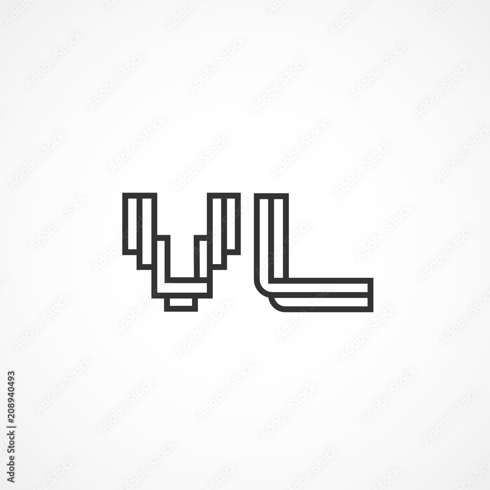 Initial Letter VL Logo Template Vector Design Initial Letter VL Logo Template Vector Design
