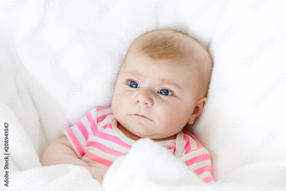 Portrait of cute adorable newborn baby child Portrait of cute adorable newborn baby child