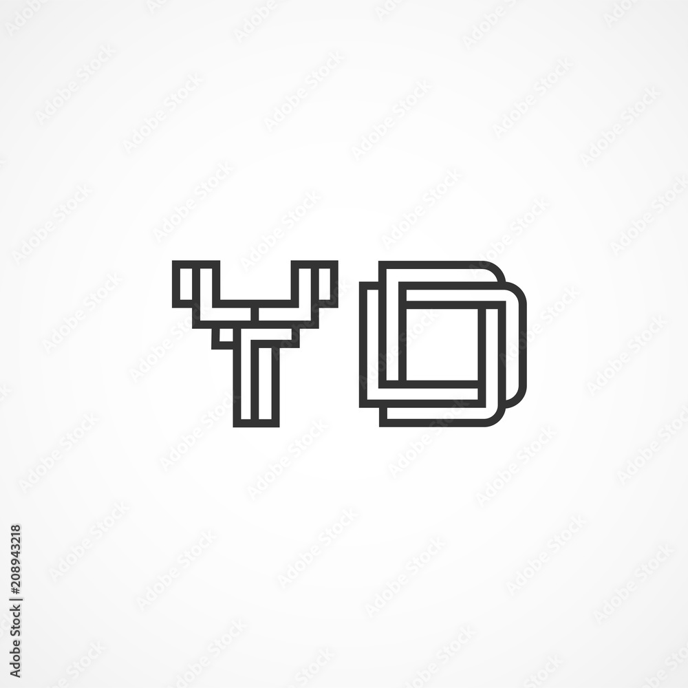 Initial Letter YD Logo Template Vector Design Initial Letter YD Logo Template Vector Design
