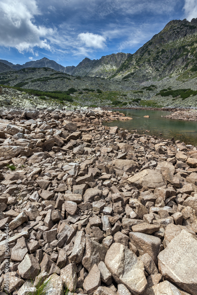 Amazing Landscape with Musala peak in Musalenski lakes, Rila mountain, Bulgaria Amazing Landscape with Musala peak in Musalenski lakes, Rila mountain, Bulgaria
