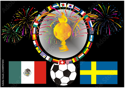 SOCCER-Fußball 2018 - Mexiko-Schweden