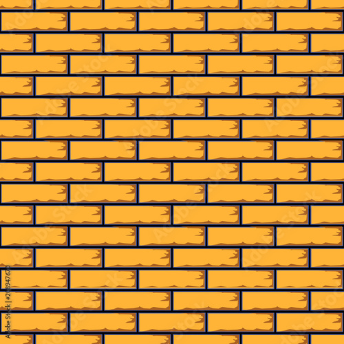 wall of yellow bricks