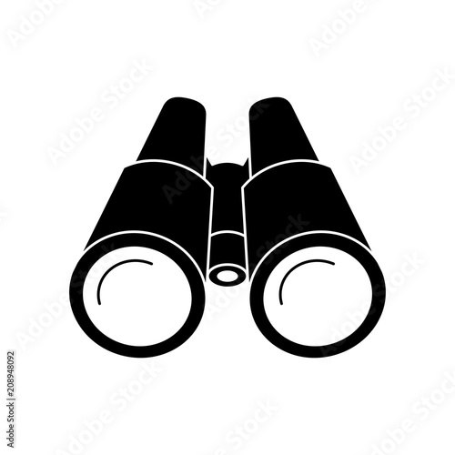 Binoculars black of icon