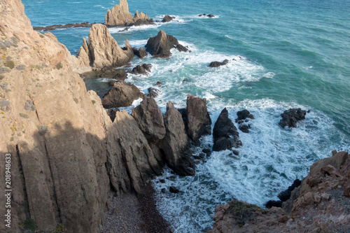 The coast and the sea in the Cabo de Gata of Almeria © vicenfoto