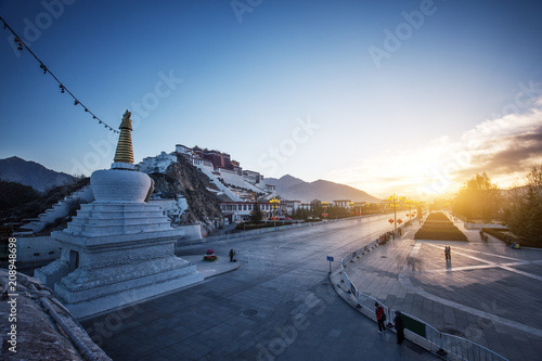 Tela potala palace in tibet