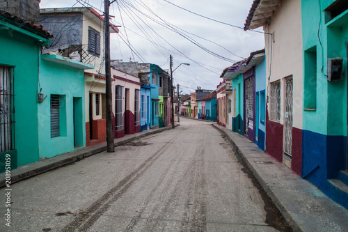 Narrow street in Sancti Spiritus, Cuba © Matyas Rehak