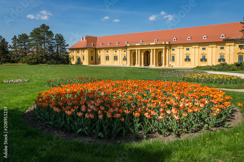 Neo-gothic palace in Lednice  Moravia  Czech Republic