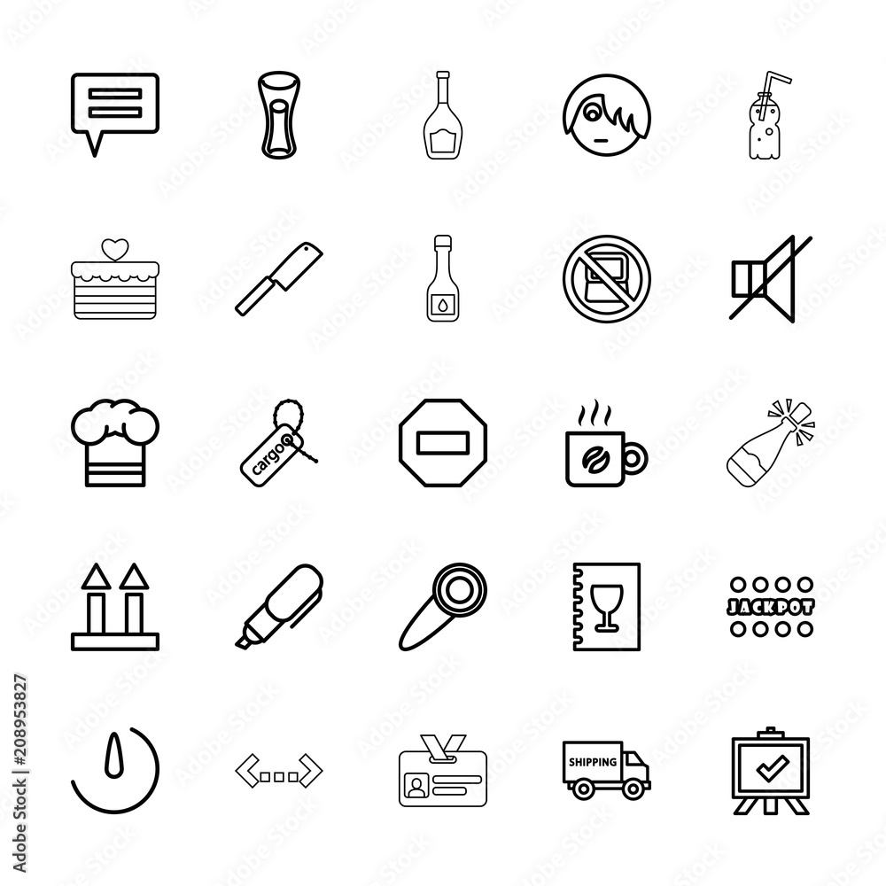 Collection of 25 label outline icons Collection of 25 label outline icons