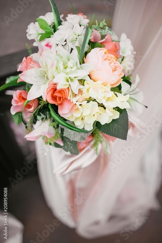 wedding decor in light colors