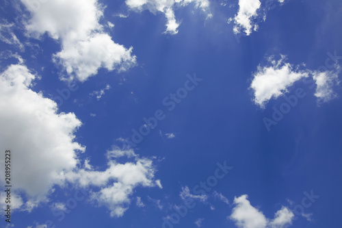 around cloud and blue sky
