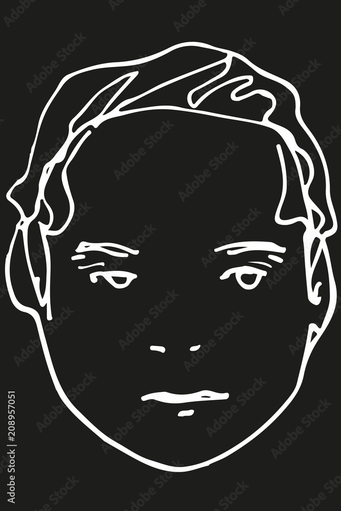 sketch for a portrait of a handsome young man. sketch for a portrait of a handsome young man.
