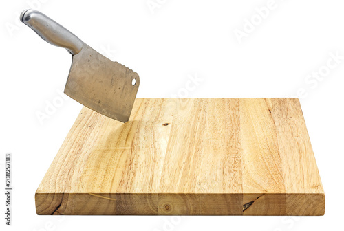 Photos chipping block isolated on white