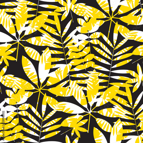 Yellow and black geometric ...