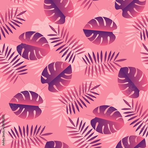 Simple geometric tropical seamless pattern.