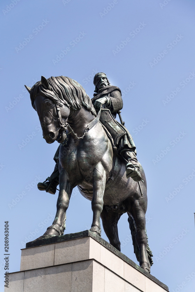 Jan Zizka equestrian statue, National memorial Vitkov, Prague, Czech Republic Jan Zizka equestrian statue, National memorial Vitkov, Prague, Czech Republic