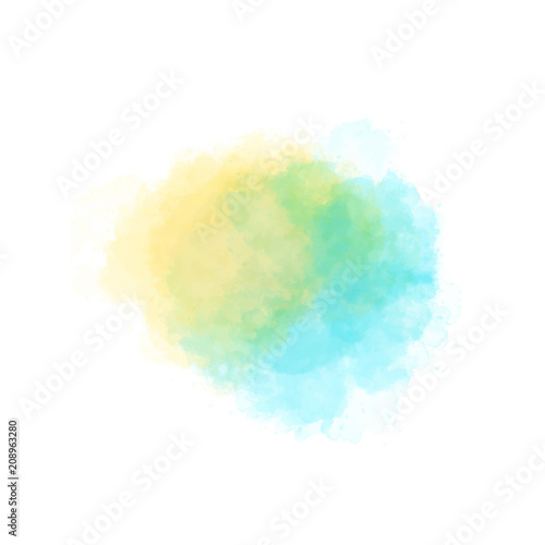 Colorful spot, watercolor abstract hand painted background