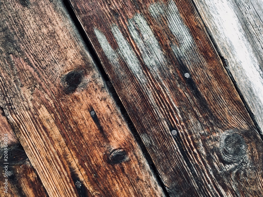 Obraz premium Natural wood, knot texture background