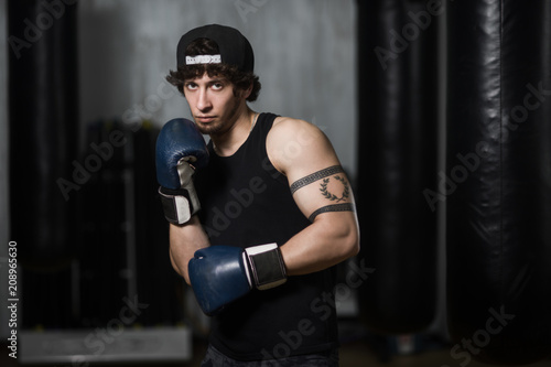 Young boxer in Boxing gloves © Vladimir