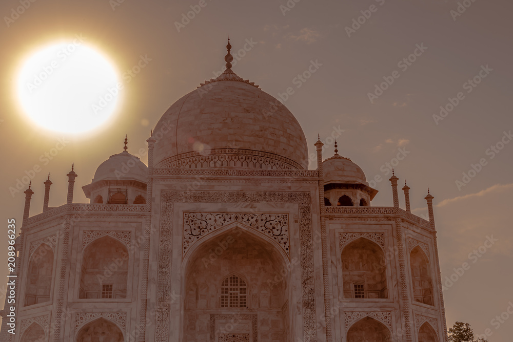 Amazing rare photo of TajMahal during the sunrise at Agra,India