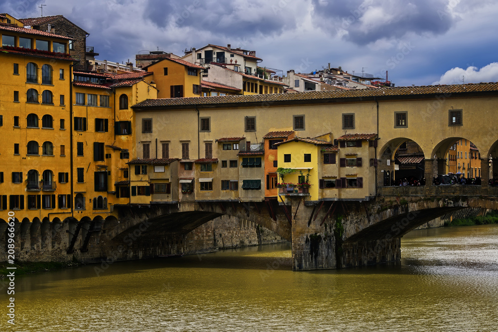 Ponte Vecchio Bridge over the Arno River