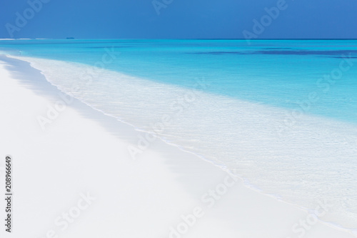 Panorama of beach and sea view