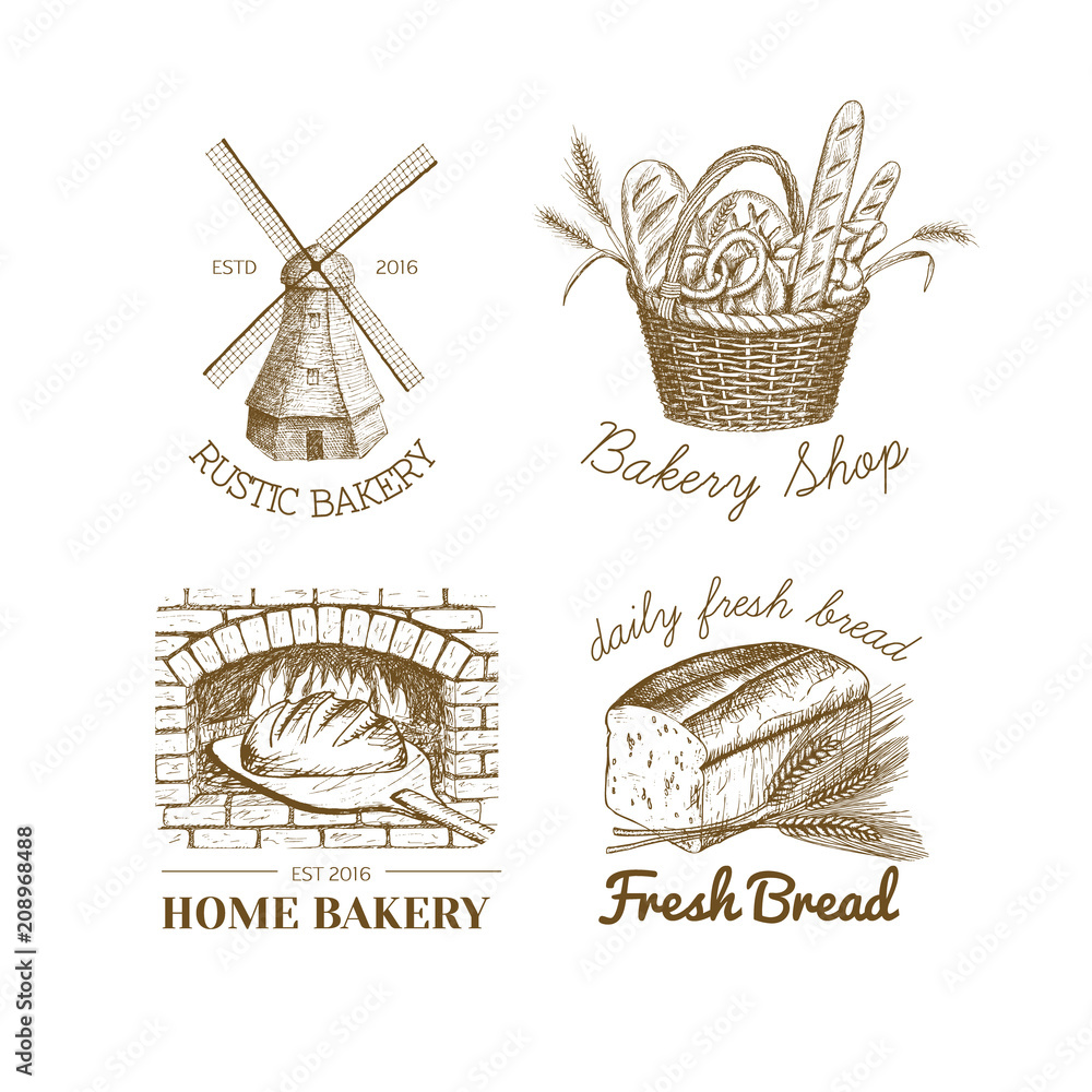 Bakery logos. Bakery logos.