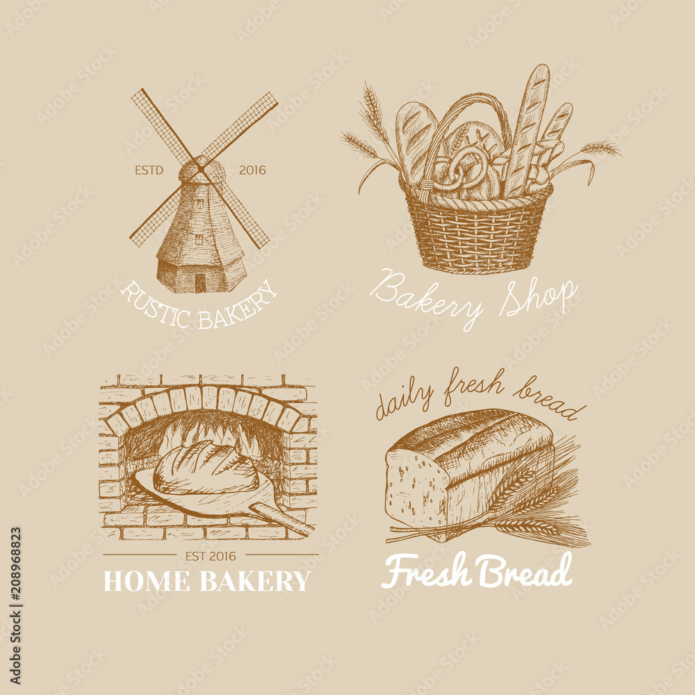 Bakery logos. Bakery logos.