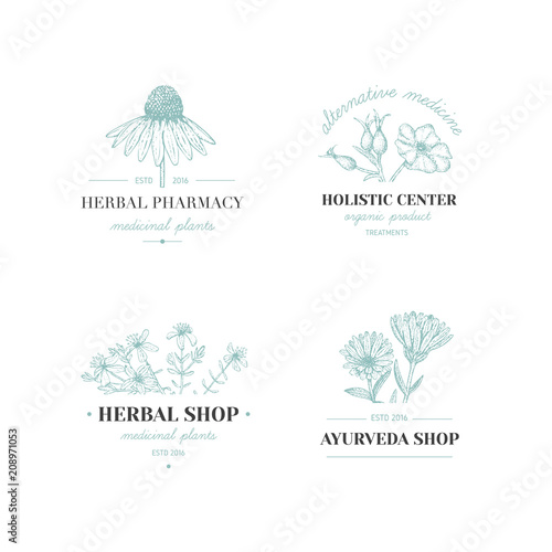 Herbal logos.