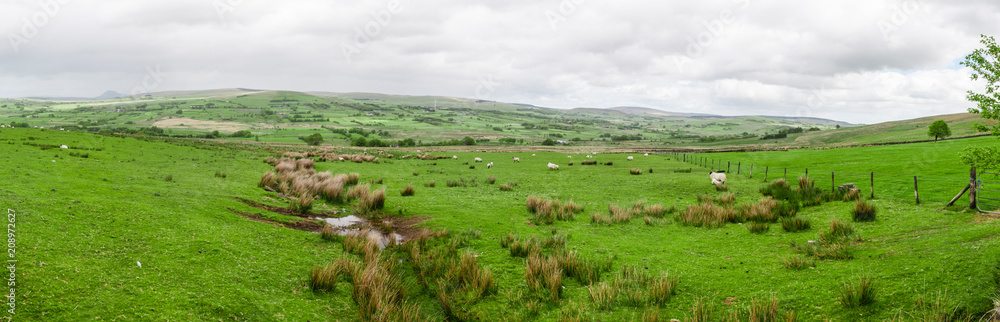 County Antrim countryside and hills